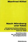 Buchcover Nach Nürnberg und Tokio