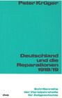 Buchcover Deutschland und die Reparation 1918/1919