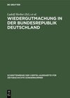 Buchcover Wiedergutmachung in der Bundesrepublik Deutschland