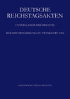 Buchcover Deutsche Reichstagsakten. Deutsche Reichstagsakten unter Kaiser Friedrich III. / Reichsversammlung zu Frankfurt 1454