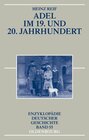 Buchcover Adel im 19. und 20. Jahrhundert
