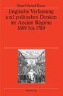 Buchcover Englische Verfassung und politisches Denken im Ancien Régime
