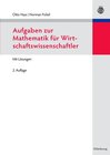 Buchcover Aufgaben zur Mathematik für Wirtschaftswissenschaftler