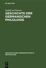 Buchcover Geschichte der germanischen Philologie