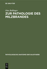 Buchcover Zur Pathologie des Milzbrandes
