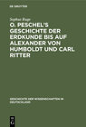 Buchcover O. Peschel’s Geschichte der Erdkunde bis auf Alexander von Humboldt und Carl Ritter