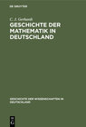 Buchcover Geschichte der Mathematik in Deutschland