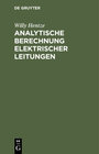 Buchcover Analytische Berechnung elektrischer Leitungen
