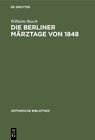 Buchcover Die Berliner Märztage von 1848