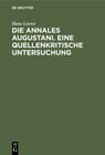 Buchcover Die Annales Augustani. Eine quellenkritische Untersuchung