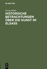 Buchcover Historische Betrachtungen über die Kunst im Elsaß