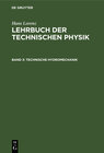 Buchcover Hans Lorenz: Lehrbuch der Technischen Physik / Technische Hydromechanik