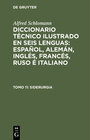 Buchcover Alfred Schlomann: Diccionario Técnico Ilustrado en seis lenguas:... / Siderurgia