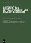 Buchcover Handbuch der mittelalterlichen und neueren Geschichte. Verfassung, Recht, Wirtschaft / Englische Verfassungsgeschichte b