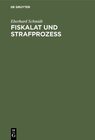 Buchcover Fiskalat und Strafprozeß