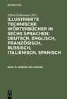 Buchcover Illustrierte Technische Wörterbücher in sechs Sprachen: Deutsch,... / Weberei und Gewebe