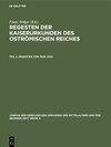 Buchcover Regesten der Kaiserurkunden des oströmischen Reiches / Regesten von 1025–1204