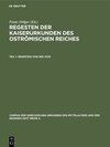 Buchcover Regesten der Kaiserurkunden des oströmischen Reiches / Regesten von 565–1025