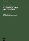 Buchcover Handbuch der Philosophie / Natur, Geist, Gott