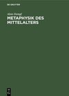 Buchcover Metaphysik des Mittelalters