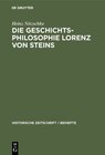 Buchcover Die Geschichtsphilosophie Lorenz von Steins