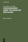 Buchcover Aug. Föppl: Vorlesungen über Technische Mechanik / Dynamik