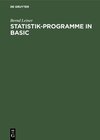 Buchcover Statistik-Programme in BASIC