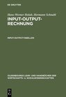 Buchcover Hans-Werner Holub; Hermann Schnabl: Input-Output-Rechnung / Input-Output-Rechnung: Input-Output-Tabellen