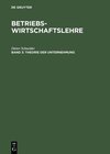 Buchcover Betriebswirtschaftslehre / Theorie der Unternehmung