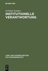 Buchcover Institutionelle Verantwortung