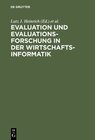 Buchcover Evaluation und Evaluationsforschung in der Wirtschaftsinformatik