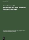 Buchcover Allgemeine Volkswirtschaftslehre