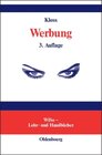 Buchcover Werbung