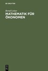 Buchcover Mathematik für Ökonomen