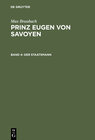 Buchcover Max Braubach: Prinz Eugen von Savoyen / Der Staatsmann