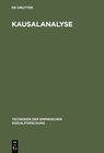 Buchcover Techniken der empirischen Sozialforschung / Kausalanalyse