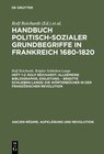 Buchcover Handbuch politisch-sozialer Grundbegriffe in Frankreich 1680-1820 / Rolf Reichardt: Allgemeine Bibliographie, Einleitung