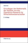 Buchcover Grundlagen der Mathematik, der Statistik und des Operations Research für Wirtschaftswissenschaftler