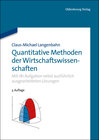 Buchcover Quantitative Methoden der Wirtschaftswissenschaften