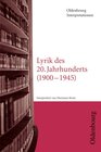 Buchcover Deutsche Lyrik des 20. Jahrhunderts (1900-1945)