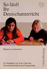 Buchcover So läuft Ihr Deutschunterricht