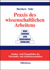 Buchcover Praxis des wissenschaftlichen Arbeitens