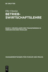 Buchcover Eike Clausius: Betriebswirtschaftslehre / Grundlagen des Finanzwesens in hierarchischen Modulen