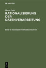 Buchcover Horst Futh: Rationalisierung der Datenverarbeitung / Rechenzentrumsorganisation
