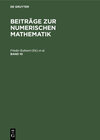 Buchcover Beiträge zur Numerischen Mathematik / Beiträge zur Numerischen Mathematik. Band 10