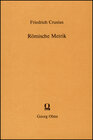 Buchcover Römische Metrik