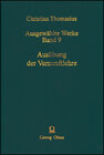 Buchcover Ausgewählte Werke / Ausübung der Vernunftlehre