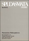 Buchcover Platonisches Philosophieren