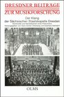 Buchcover Der Klang der sächsischen Staatskapelle Dresden