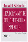 Buchcover Textgrammatik der deutschen Sprache